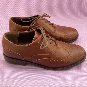 DEXTER Lace Up Brown Wing Tips Comfort Walking Shoes Mens Sz 11